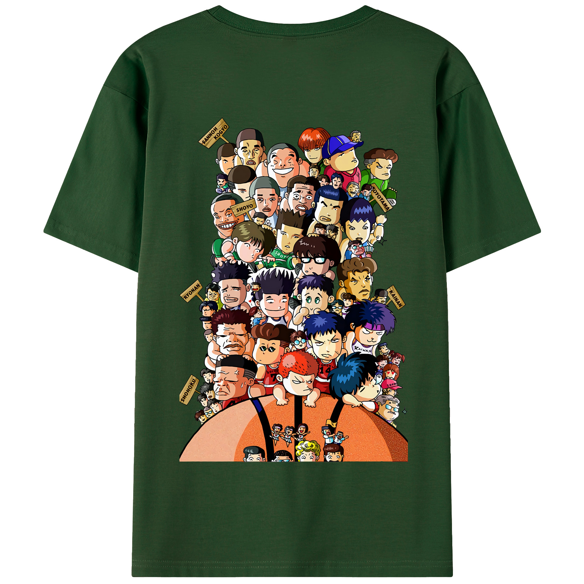 SLAM DUNK／スラムダンク 綿100％半袖Tシャツ（背面プリント）